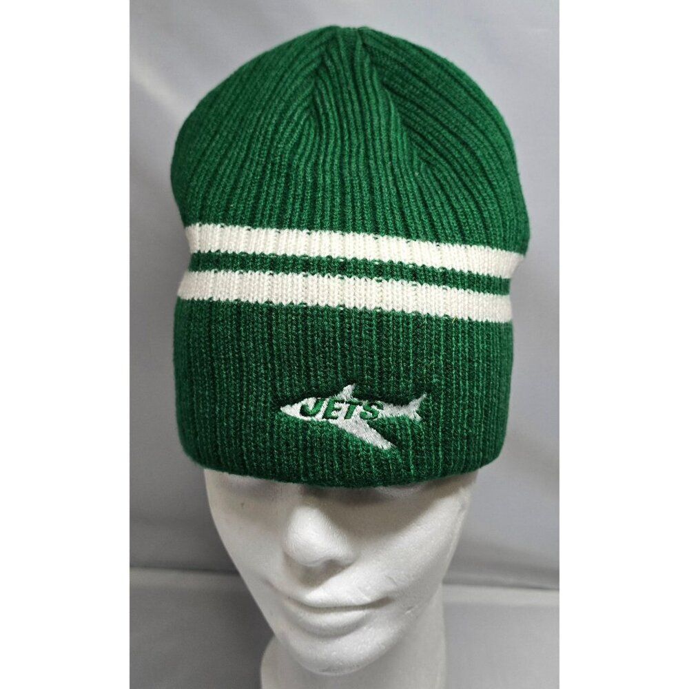 Reebok Gridiron Classic NFL New York Jets Green Beanie Hat One Size Acrylic